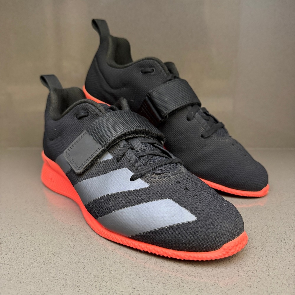 Adidas Powerlift 4 Mens Size 9 Weightlifting Shoes Black Solar Red BC0343